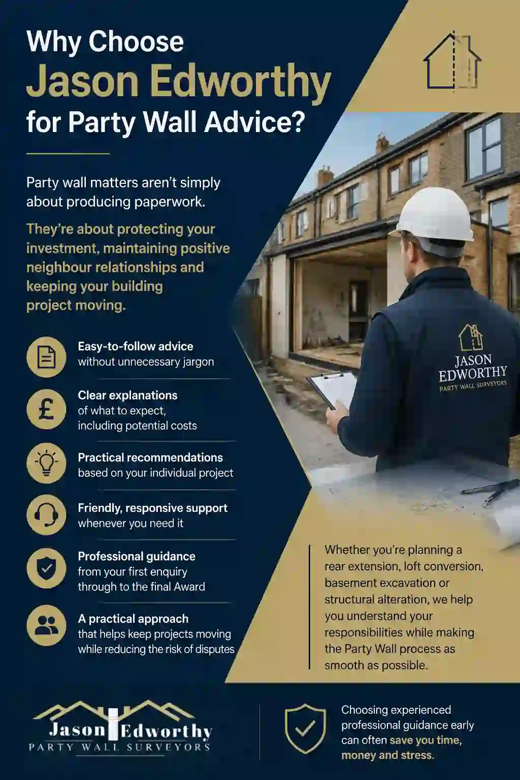 Why Choose Jason Edworthy for Party Wall Advice Horndean?
